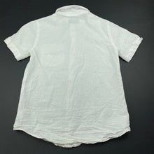 Load image into Gallery viewer, Boys Target, white linen / cotton short sleeve shirt, FUC, size 10,  