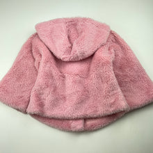 Load image into Gallery viewer, Girls Jack &amp; Milly, cotton lined faux fur jacket / coat, poppers, L: 35cm, EUC, size 2,  