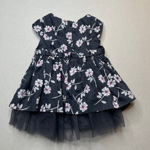 Load image into Gallery viewer, Girls Osh Kosh, lined floral cotton dress + bloomers, EUC, size 00, L: 35cm