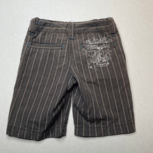 Load image into Gallery viewer, Boys Pumpkin Patch, striped cotton shorts, adjustable, FUC, size 2,  