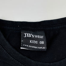 Load image into Gallery viewer, Boys JB's Wear, black cotton t-shirt / top, shark, GUC, size 8,  