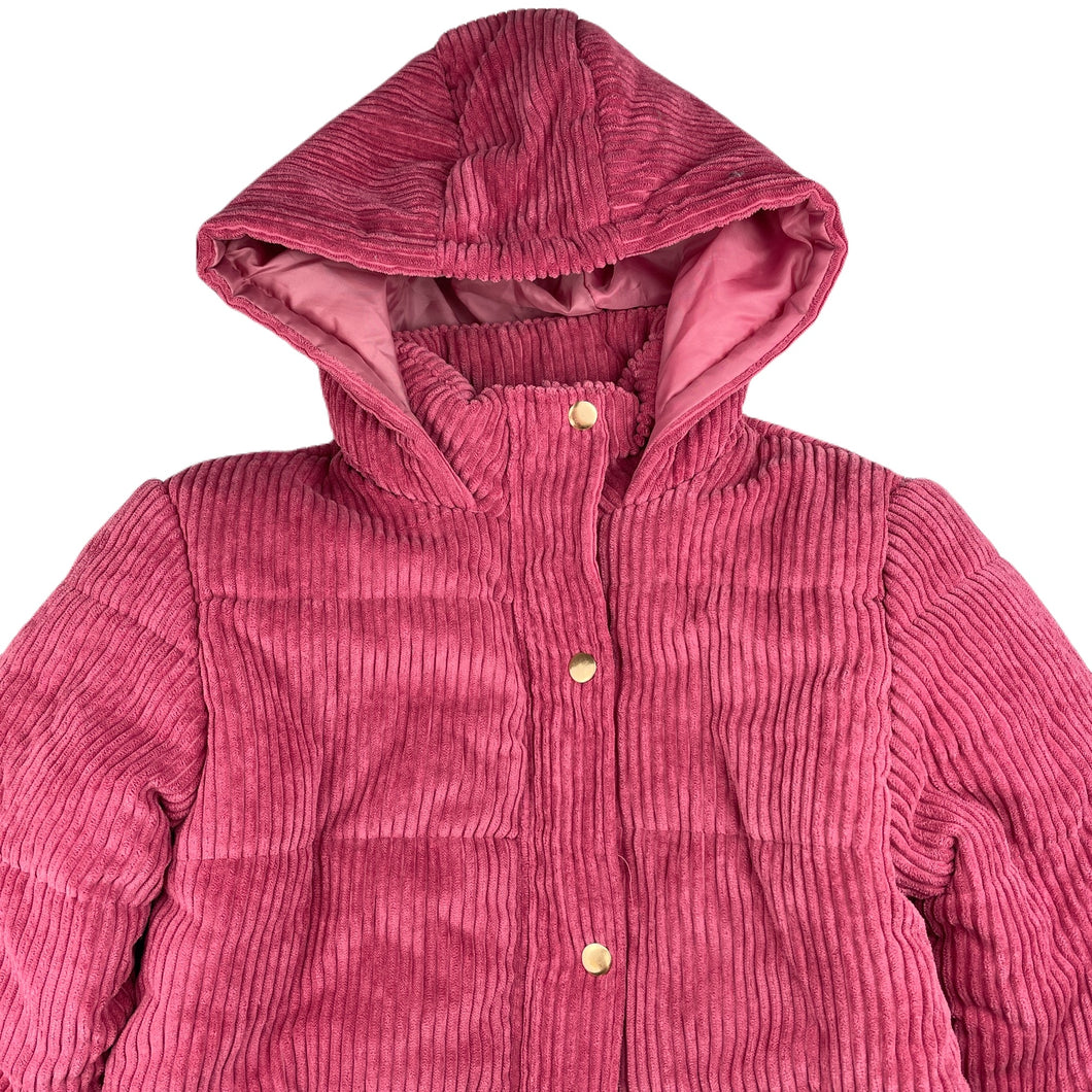 Girls Real Kids, chunky corduroy winter jacket / coat, L: 53cm, EUC, size 11-12,  