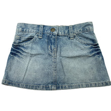 Load image into Gallery viewer, Girls Betty &amp; Lola, blue denim skirt, adjustable, L: 22.5cm, GUC, size 3,  