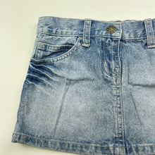 Load image into Gallery viewer, Girls Betty &amp; Lola, blue denim skirt, adjustable, L: 22.5cm, GUC, size 3,  