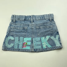Load image into Gallery viewer, Girls Betty &amp; Lola, blue denim skirt, adjustable, L: 22.5cm, GUC, size 3,  