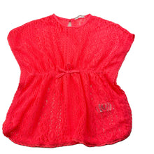 Load image into Gallery viewer, Girls Primark, fluoro lace top, L: 44cm, GUC, size 3-4,  