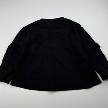 Load image into Gallery viewer, Girls TONG SHANG, black ruffle top, GUC, size 5-6,  