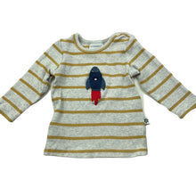Load image into Gallery viewer, Boys Marquise, ribbed long sleeve top, rocket, GUC, size 0,  