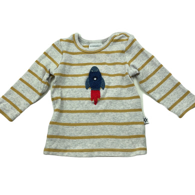 Boys Marquise, ribbed long sleeve top, rocket, GUC, size 0,  