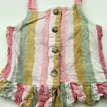 Load image into Gallery viewer, Girls KID, striped linen blend summer top, GUC, size 6,  