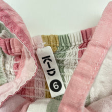 Load image into Gallery viewer, Girls KID, striped linen blend summer top, GUC, size 6,  