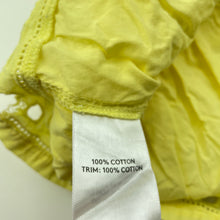 Load image into Gallery viewer, Girls Country Road, yellow cotton skirt, elasticated, L: 31cm, EUC, size 6,  
