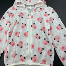 Load image into Gallery viewer, Girls lightweight, zip up hooded top, GUC, size 5,  