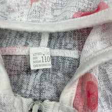 Load image into Gallery viewer, Girls lightweight, zip up hooded top, GUC, size 5,  