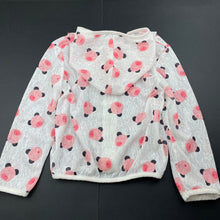 Load image into Gallery viewer, Girls lightweight, zip up hooded top, GUC, size 5,  