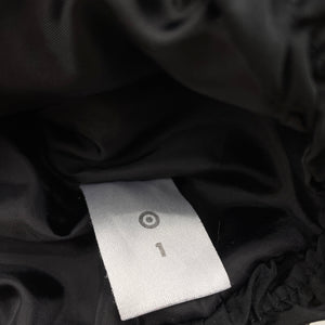 Girls Target, black hooded jacket / coat, L: 36cm, FUC, size 1,  
