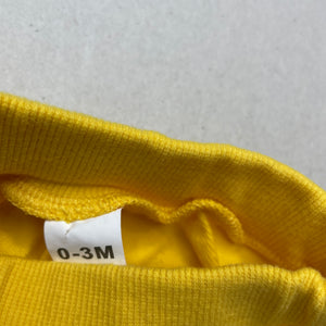 unisex yellow, stretchy pants / bottoms, elasticated, EUC, size 000,  