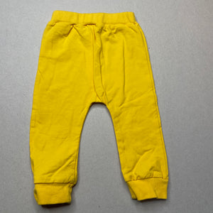 unisex yellow, stretchy pants / bottoms, elasticated, EUC, size 000,  