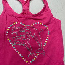 Load image into Gallery viewer, Girls Carters, pink cotton summer top, dolphins, EUC, size 2,  