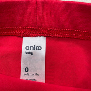 unisex Anko, Christmas nappy cover / bloomers, EUC, size 0,  