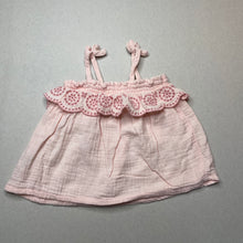 Load image into Gallery viewer, Girls Dymples, pink crinkle cotton summer top, GUC, size 0,  