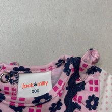 Load image into Gallery viewer, Girls Jack &amp; Milly, floral stretchy romper, NEW, size 000,  