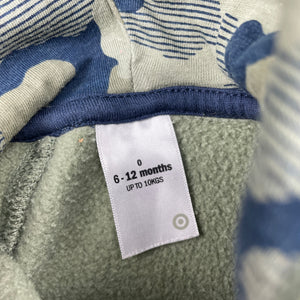 Boys Target, fleece lined zip hoodie sweater, FUC, size 0,  