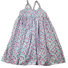 Load image into Gallery viewer, Girls floral, cotton summer dress, GUC, size 1-2, L: 51cm