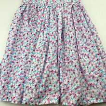 Load image into Gallery viewer, Girls floral, cotton summer dress, GUC, size 1-2, L: 51cm