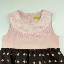 Load image into Gallery viewer, Girls FROG PRINCE, wool blend bubble dress, armpit to armpit: 29cm, GUC, size 3, L: 48cm