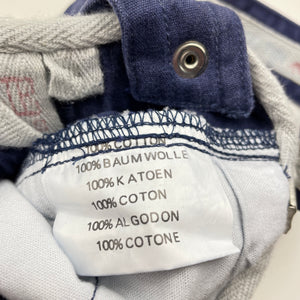 Boys OELIE KIDS, blue cotton overalls / pants, NEW, size 0,  
