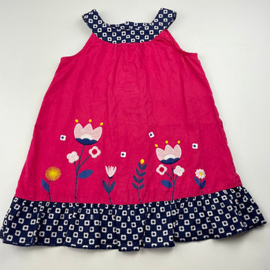 Girls Sprout, lightweight cotton summer dress, GUC, size 2, L: 45cm