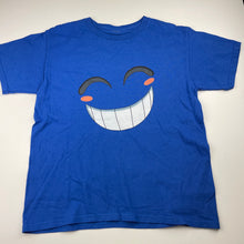Load image into Gallery viewer, Boys blue, cotton t-shirt / top, no labels, L: 53cm, armpit to armpit: 44cm, GUC, size 14,  