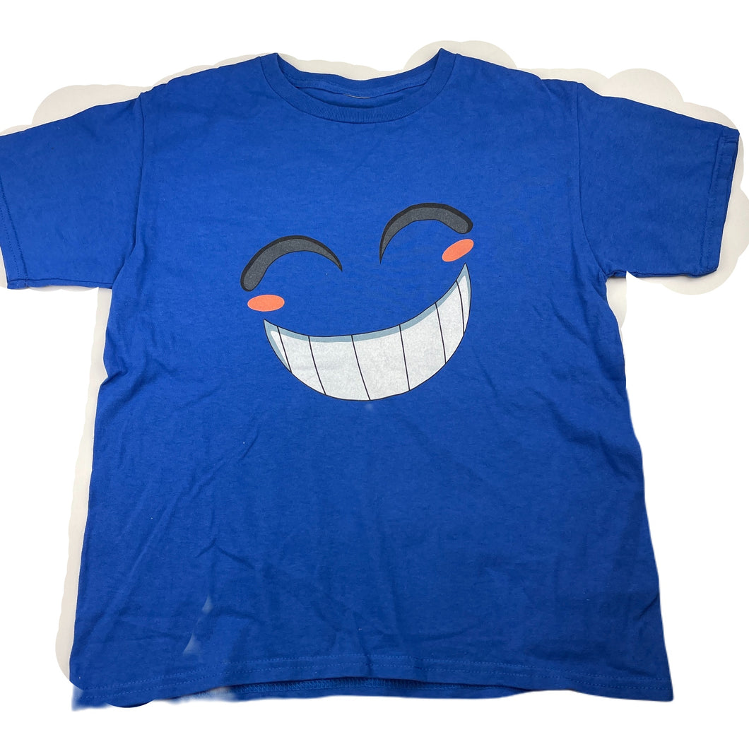 Boys blue, cotton t-shirt / top, no labels, L: 53cm, armpit to armpit: 44cm, GUC, size 14,  