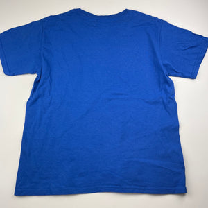 Boys blue, cotton t-shirt / top, no labels, L: 53cm, armpit to armpit: 44cm, GUC, size 14,  