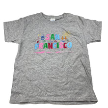 Load image into Gallery viewer, Girls Gildan, grey marle t-shirt / top, Sz: XS, L: 48cm, armpit to armpit: 38cm, EUC, size 8-10,  