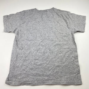 Girls Gildan, grey marle t-shirt / top, Sz: XS, L: 48cm, armpit to armpit: 38cm, EUC, size 8-10,  