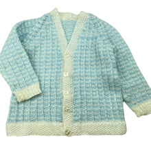 Load image into Gallery viewer, unisex handmade, knitted cardigan / sweater, L: 33cm, armpit to armpit: 28cm, armpit to cuff: 22cm, GUC, size 2,  