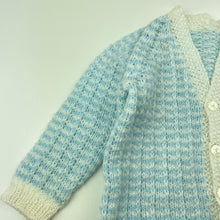 Load image into Gallery viewer, unisex handmade, knitted cardigan / sweater, L: 33cm, armpit to armpit: 28cm, armpit to cuff: 22cm, GUC, size 2,  