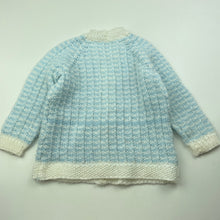 Load image into Gallery viewer, unisex handmade, knitted cardigan / sweater, L: 33cm, armpit to armpit: 28cm, armpit to cuff: 22cm, GUC, size 2,  