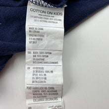 Load image into Gallery viewer, Girls Cotton On, navy cotton Christmas t-shirt / top, GUC, size 1,  