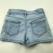 Load image into Gallery viewer, Girls 1964 Denim Co, blue stretch denim shorts, W: 29cm across, GUC, size 8,  
