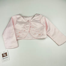 Load image into Gallery viewer, Girls BUU BUU, pink formal / flower girl dress + matching lightweight jacket, NEW, size 2, L: 57cm