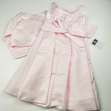 Load image into Gallery viewer, Girls BUU BUU, pink formal / flower girl dress + matching lightweight jacket, NEW, size 2, L: 57cm