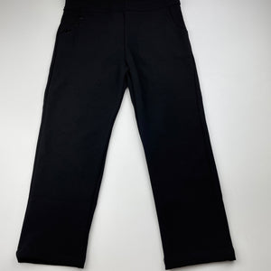 Girls black, stretchy jumpsuit, inside leg: 44cm, EUC, size 6,  
