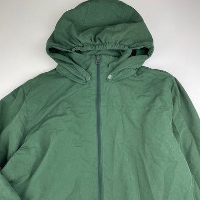 unisex School Zone, green fleece lined lightweight jacket / coat, GUC, size 16,  