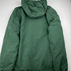 unisex School Zone, green fleece lined lightweight jacket / coat, GUC, size 16,  