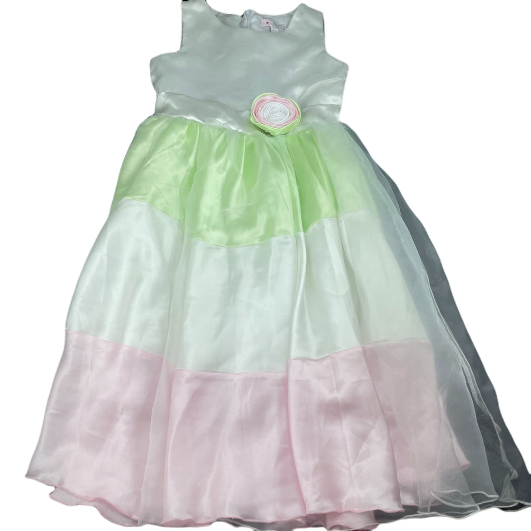 Girls ODEL Girl, lined organza formal / flower girl dress, small marks back skirt, FUC, size 10-12, L: 82cm