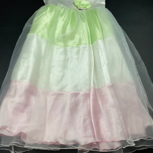 Girls ODEL Girl, lined organza formal / flower girl dress, small marks back skirt, FUC, size 10-12, L: 82cm