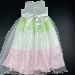 Girls ODEL Girl, lined organza formal / flower girl dress, small marks back skirt, FUC, size 10-12, L: 82cm